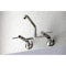 Kingston Brass KS823PN Concord Two-Handle Wall-Mount Kitchen Faucet, Polished Nickel KS823PN - alternate 6